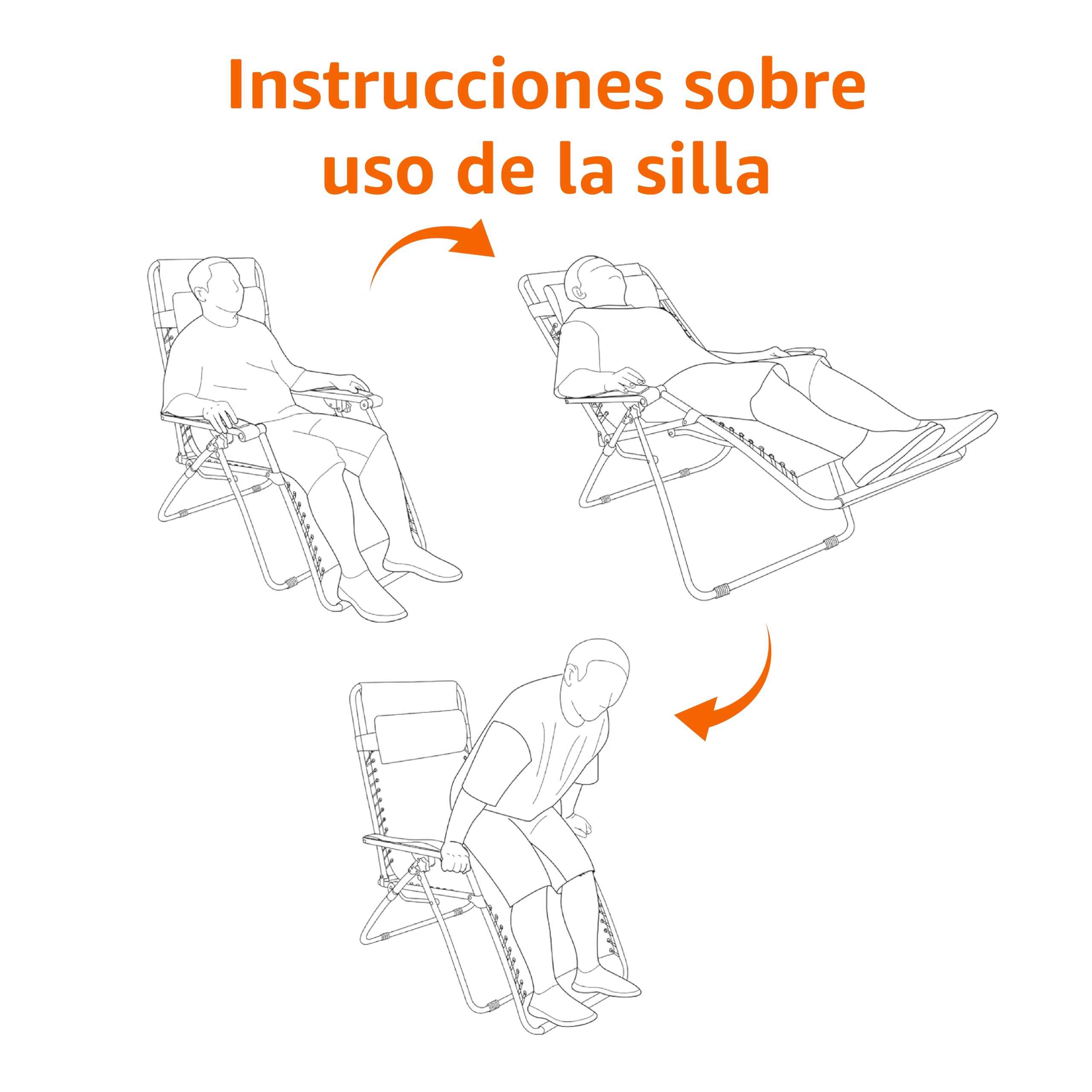 Amazon Basics Silla Gravedad Cero, 66 cm, Beige