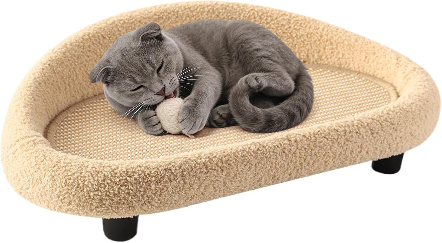 Cat Scratching Bed | Sisal Large Lounge Nest | Scratching Board Couch,for Home Living Room Apartment Dorm Patio Balcony Porch Corner