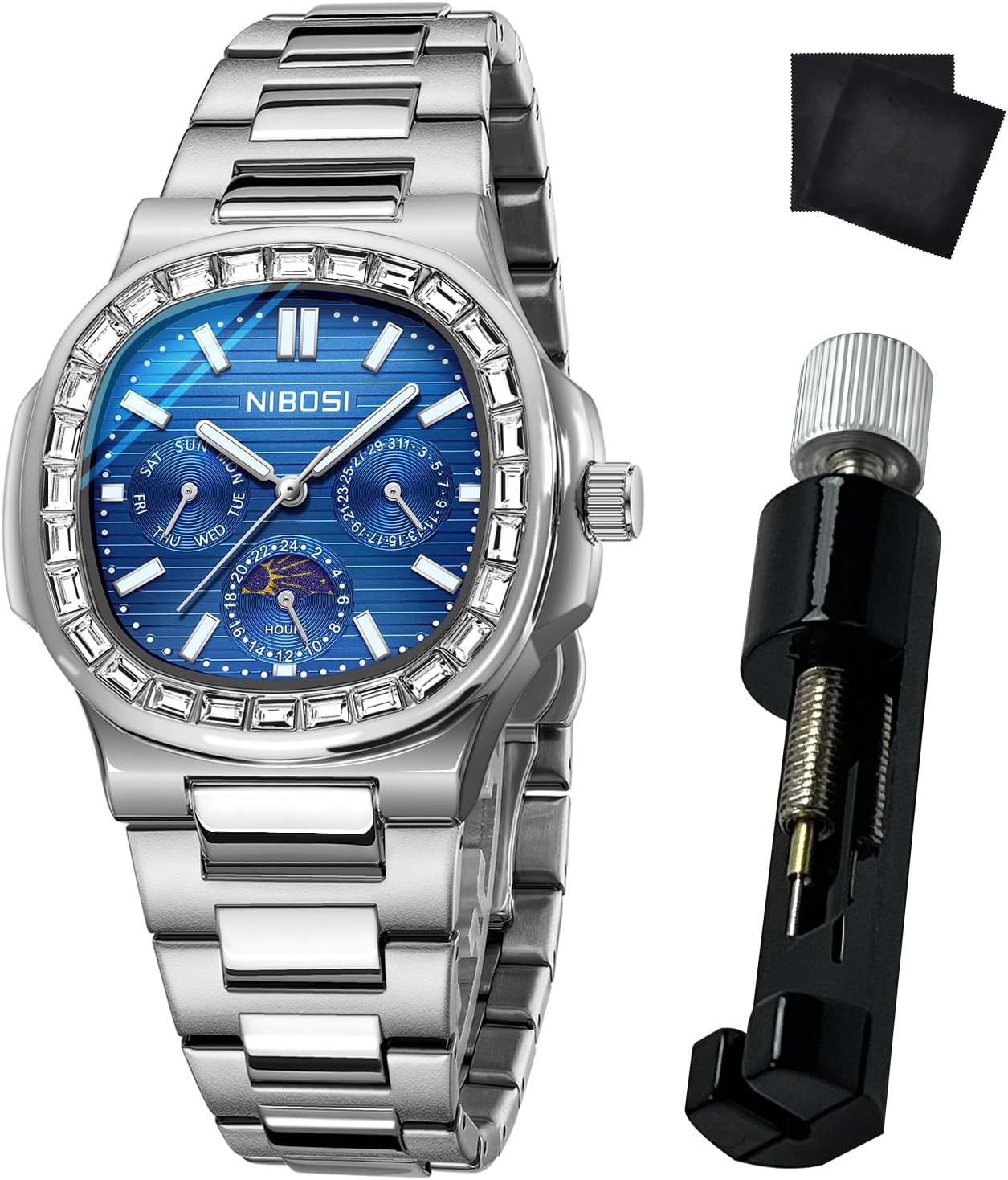 NIBOSI Men’s Watches – Analog Quartz Chronograph Watch for