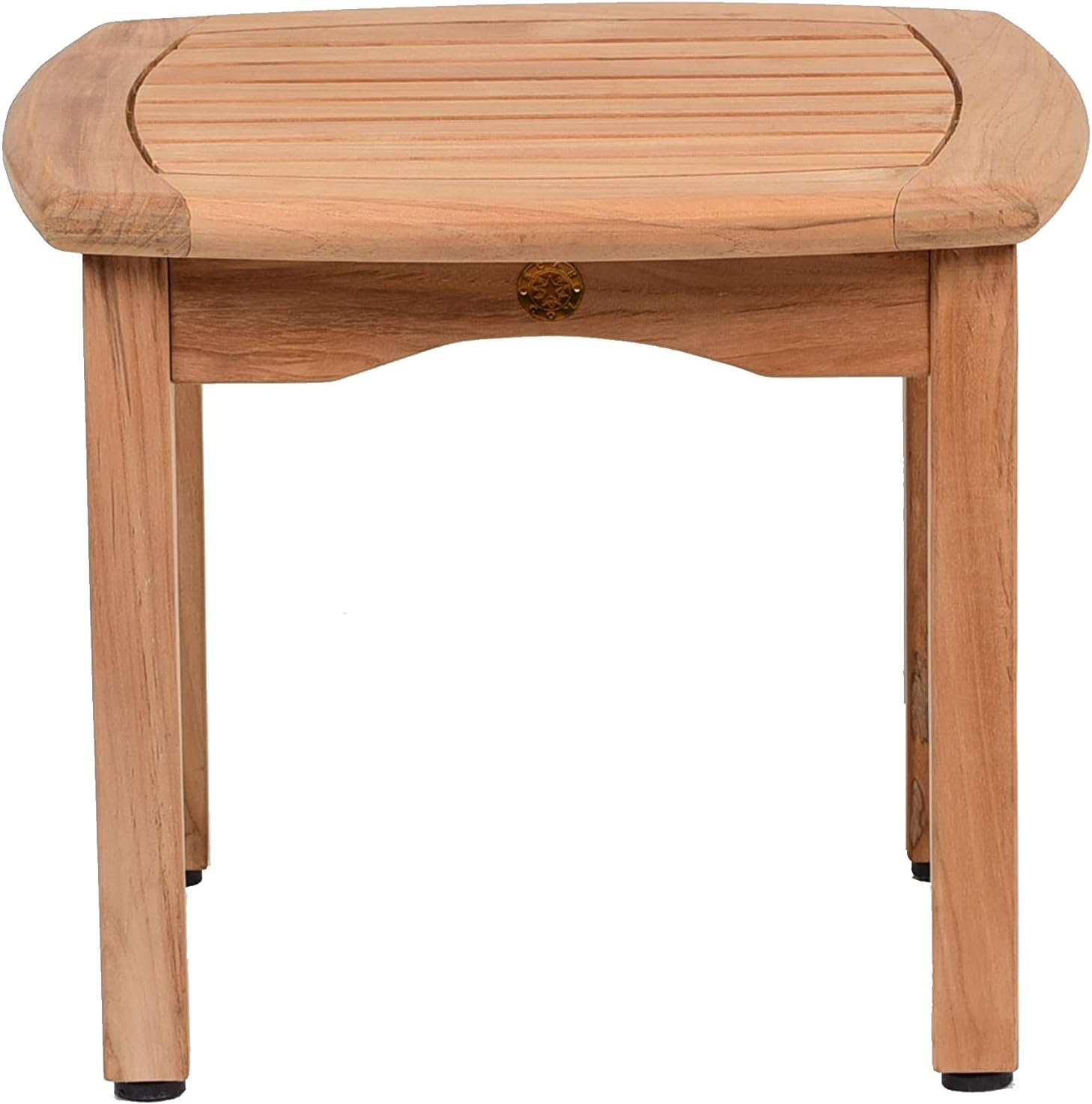 Amazonia Lincoln 1-Piece Outdoor Square Side Table | Teak Wood | Ideal for Patio and Indoors, 19.5" x 19.5"
