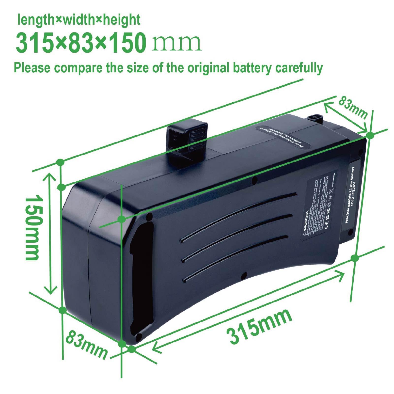 Akumulator do roweru elektrycznego 24V 10.4Ah 13Ah 15Ah zamiennik do Samsung SDI-2510B, SDI Side-Click 24V akumulator zamiennik do roweru elektrycznego (24V 13Ah)