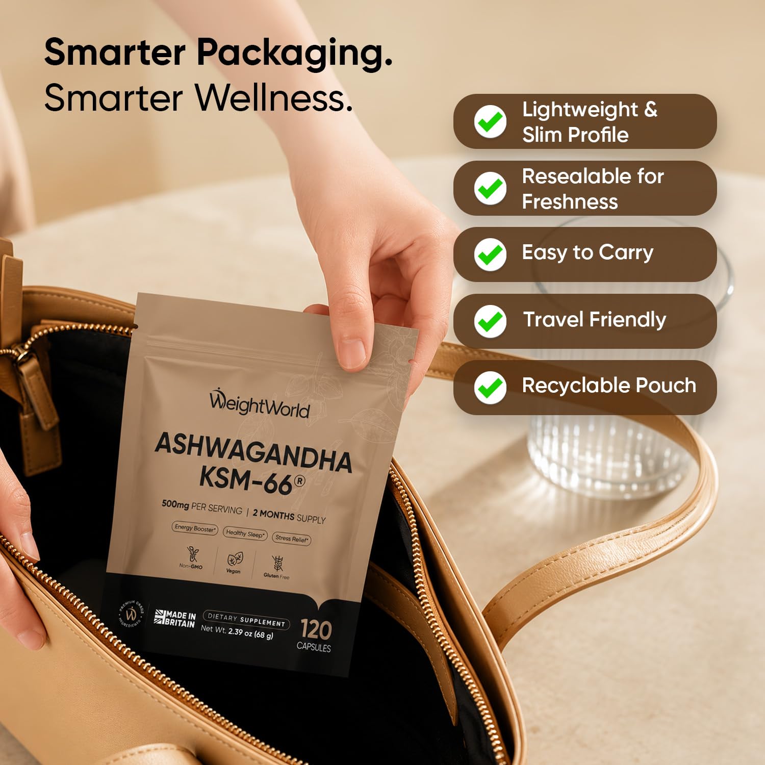 WeightWorld Ashwagandha KSM 66 Capsules | Black Pepper Extract & Vitamin B6 — Amazon image 11