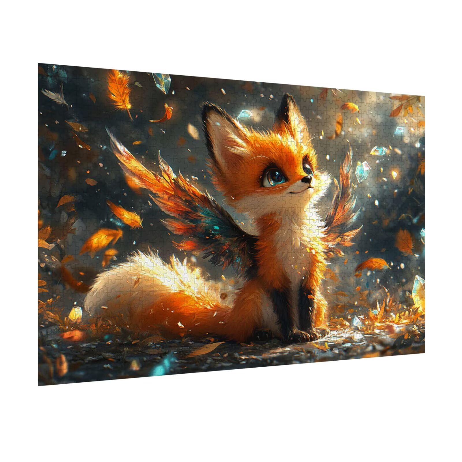 Puzzle 1500 sztuk Fox Trudne drewniane puzzle, n-255