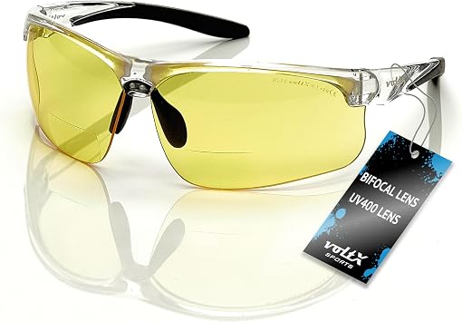 voltX ULTIMATE SPORTS Bifocal Safety Glasses +3.0 Dioptre Yellow Lens