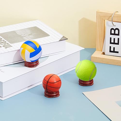 Miniatura 3 de 15 soportes de cristal para piedras, soportes de esfera de madera, soporte de exhibición de cristal, soporte de esfera de cristal, soporte de bola