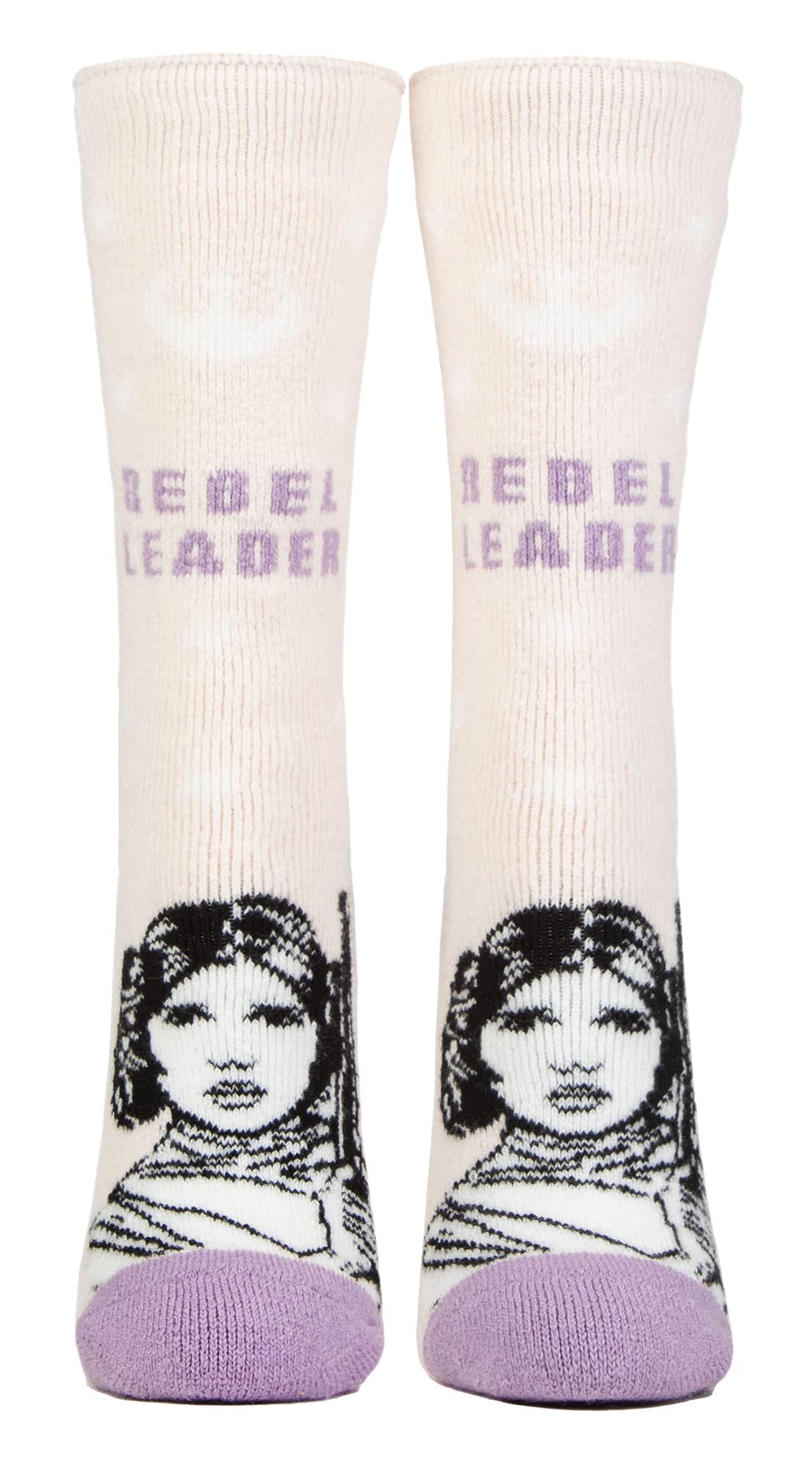 HEAT HOLDERS Womens Princess Leia Socks Lite | Novelty Thermal Star Wars Socks for Ladies (4-8, Princess Leia)