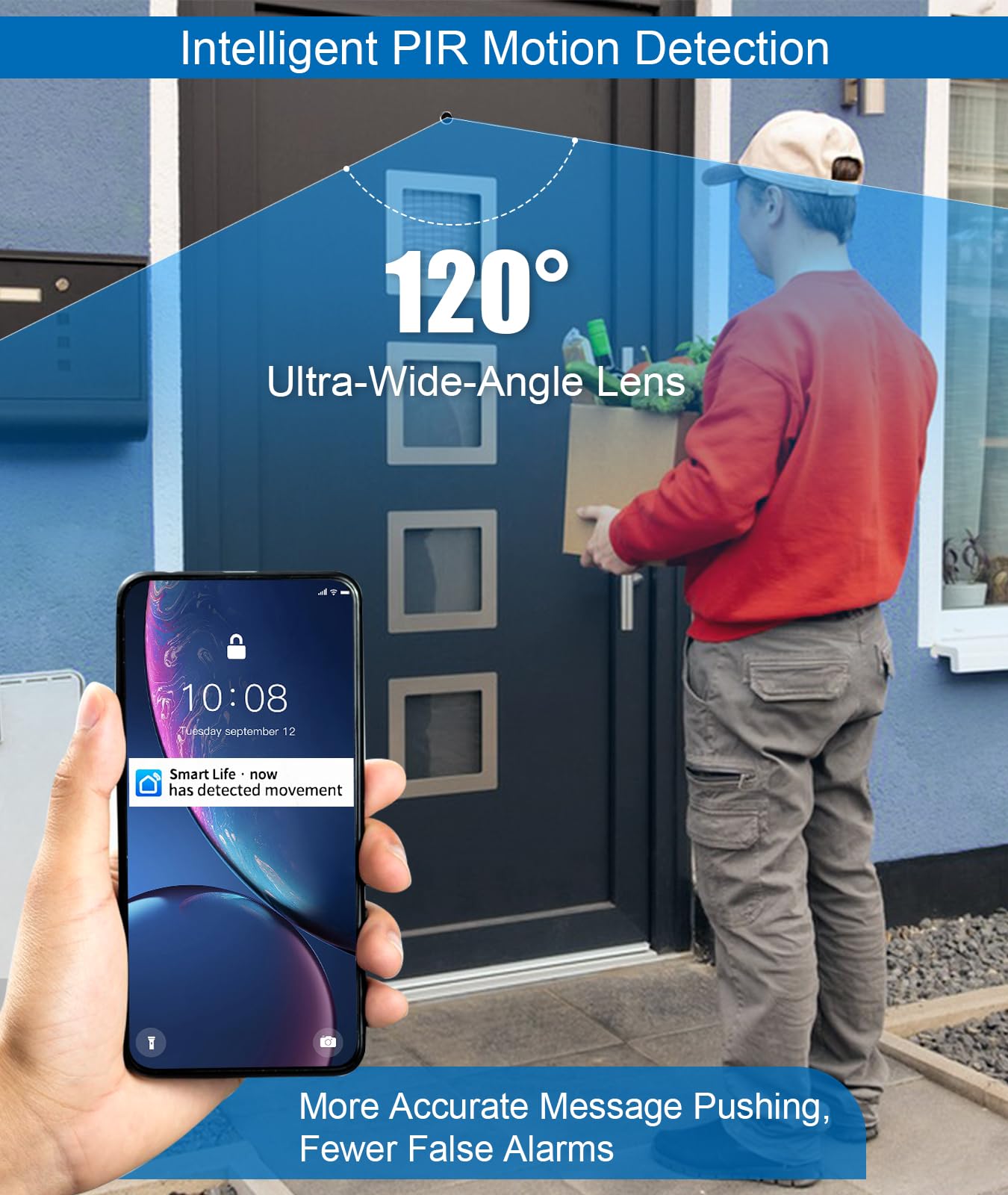 Mirilla Digital WiFi 1080P - Vigilancia por Aplicación con Amplio Ángulo, Mayor Seguridad con Cámara para Puerta,Mirilla Electrónica, Cámara de Puerta Mirilla, Mirillas Digitales para Puerta
