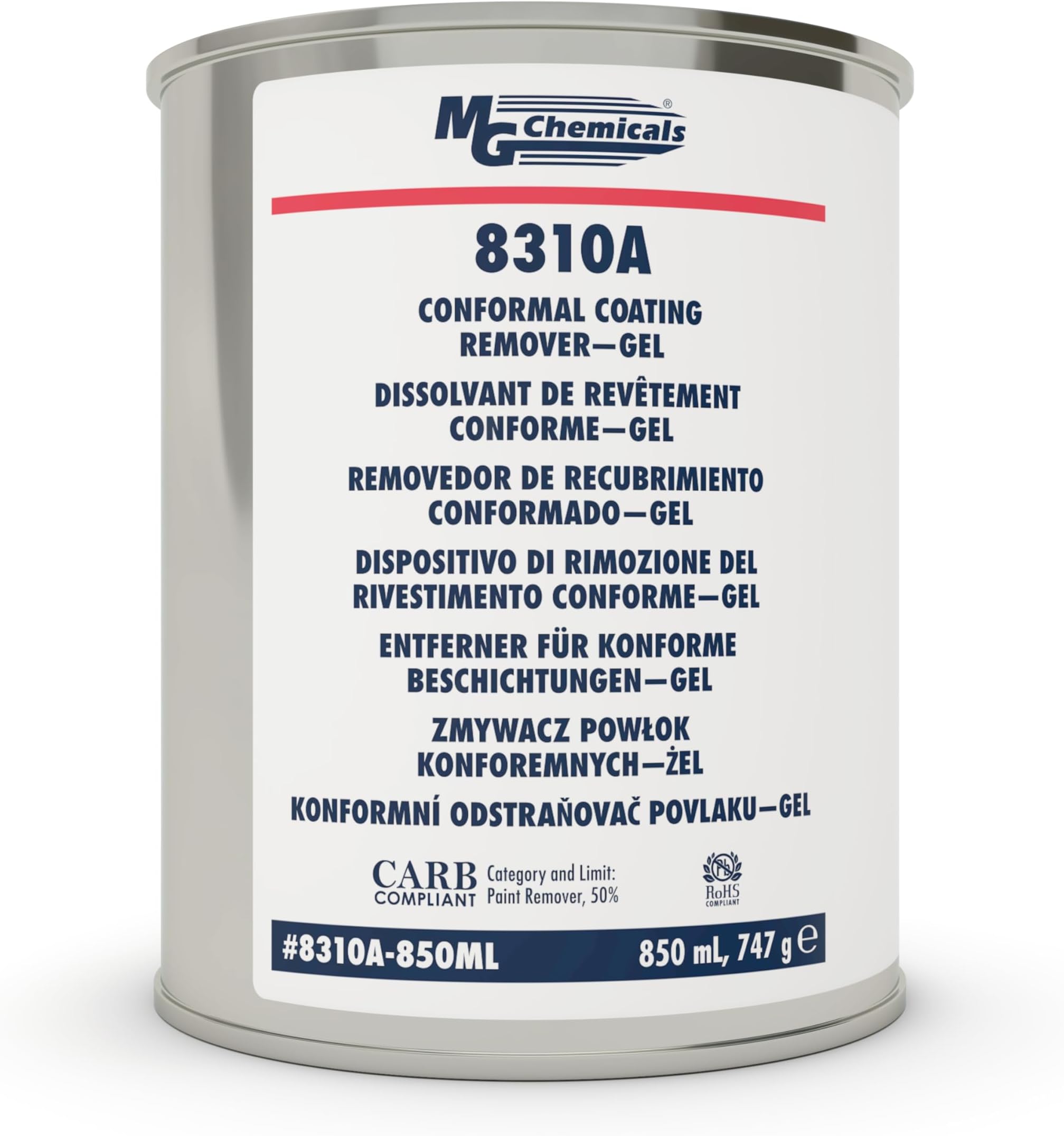 MG Chemicals 8310A Conformal Coating Stripper - Non Drip Gel Type, 850mL Can