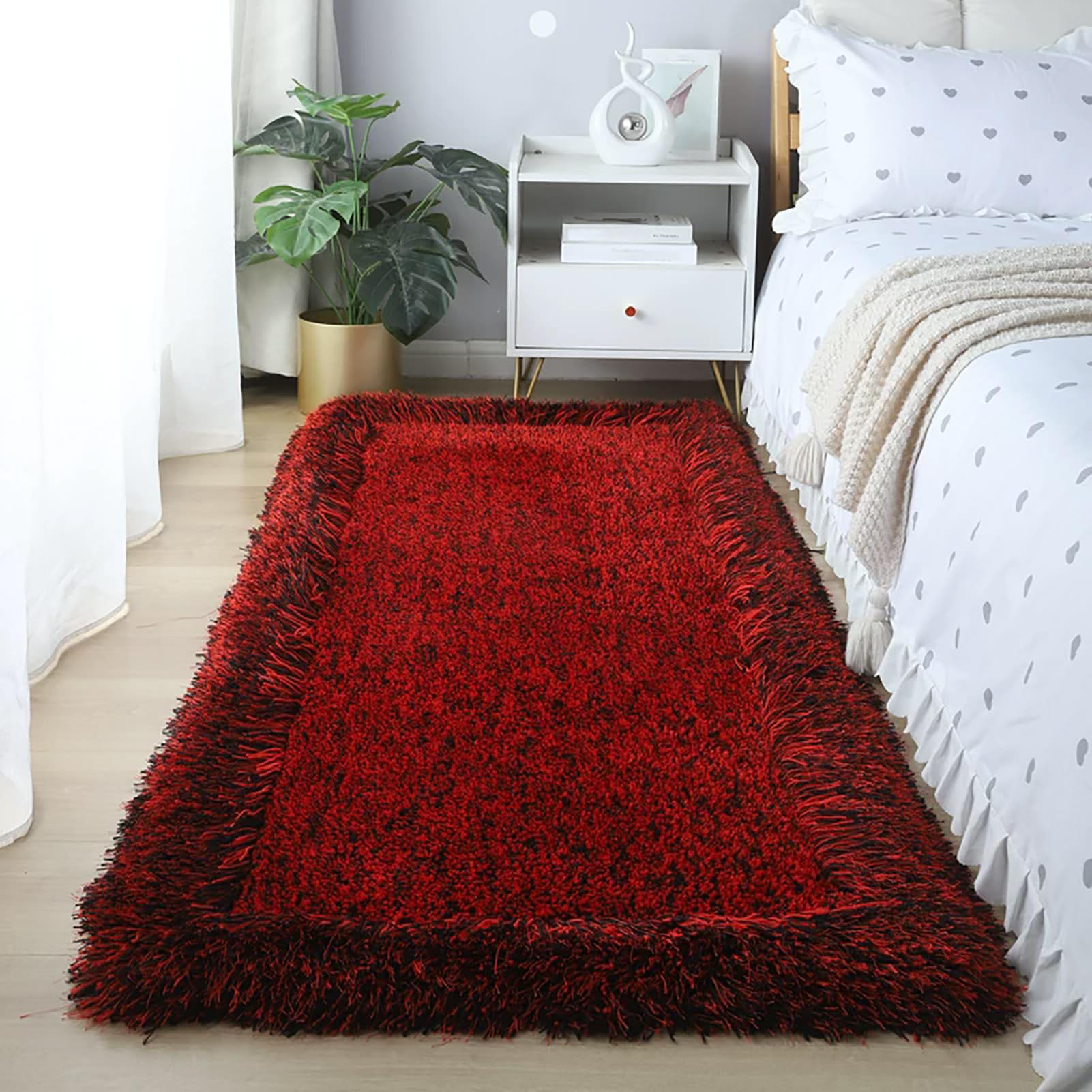 Tapis moelleux de haute densité ultra doux et isolant pour chambre et salon