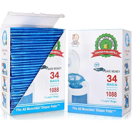 Amazon.com: Munchkin Arm \u0026 Hammer Pail Pail Snap, Seal and Toss Bolsas de  recambio para pañales, 900 unidades, 30 unidades : Bebés