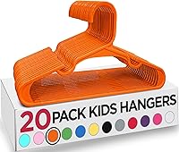 Vista 42 de Utopia Home Paquete de 60 perchas para niños, perchas de plástico de 11.5 pulgadas para armario, perchas para ropa y colgador infantil para armario