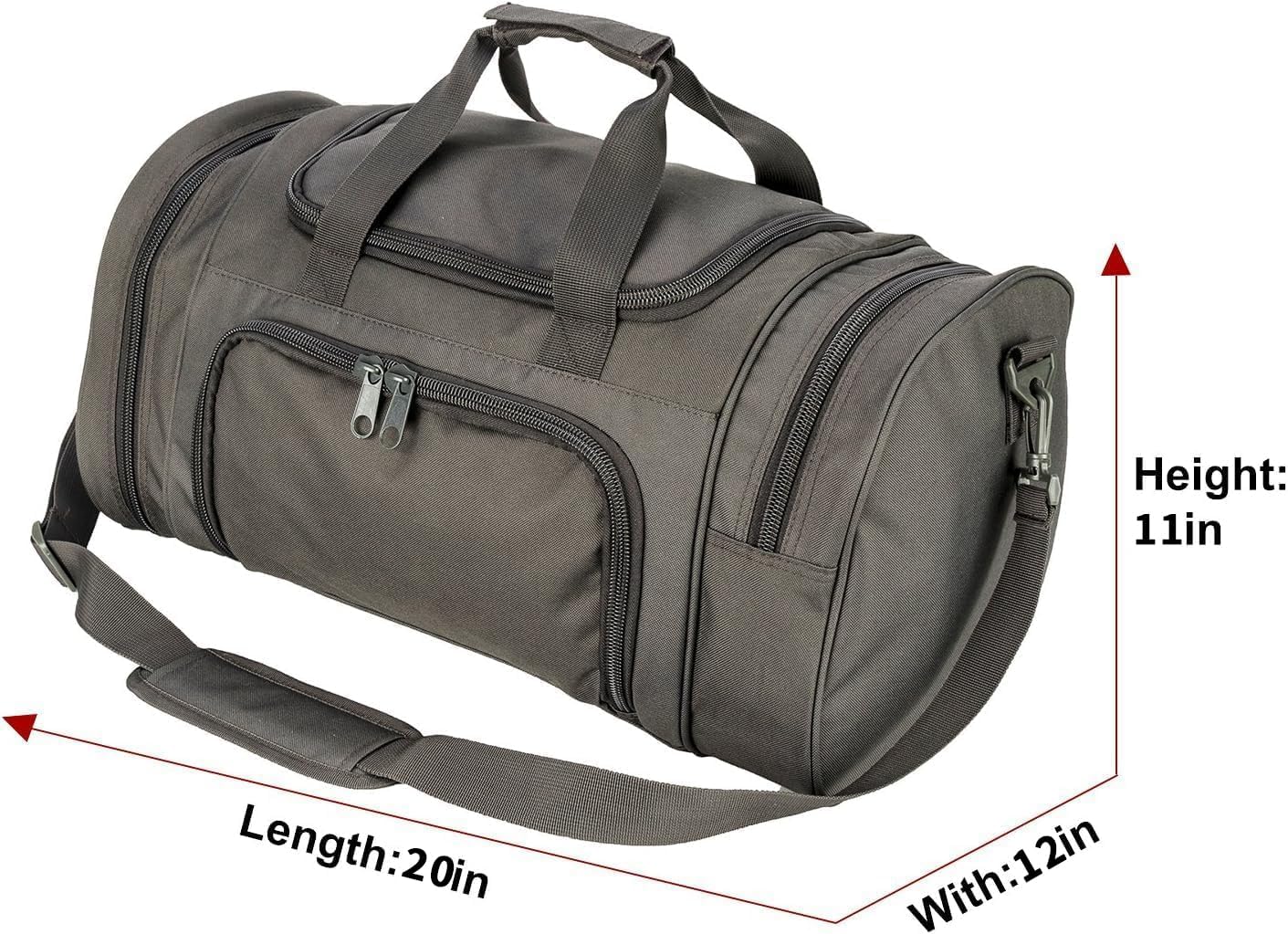 Tactical Travel Duffle Bag with Shoes Compartment Weekender Bags Carry On Overnight Bag For Men and Women Gym Sports Tote Pocket