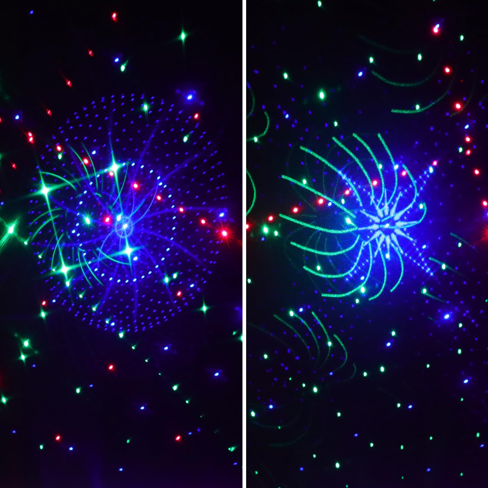 Discolight party light 21 LED + 6 laser etapa luz disco luz LED RGB luces luces fiesta fiesta láser luces disco música controlada estroboscopio DMX control remoto spot para