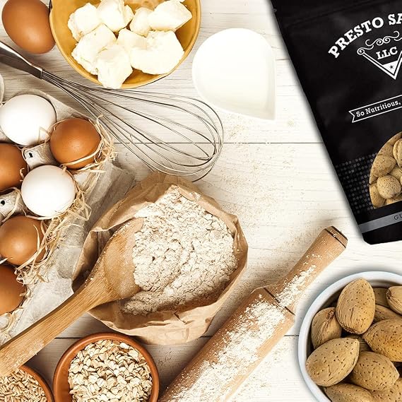Almonds,#34;Fresh off the tree In shell Raw, Perfectly Natural, Quality, Ideal snack for Adults and Kids, packaged in a 1.5 lbs. (24 oz.) resealable pouch bag for freshness by Presto Sales LLC