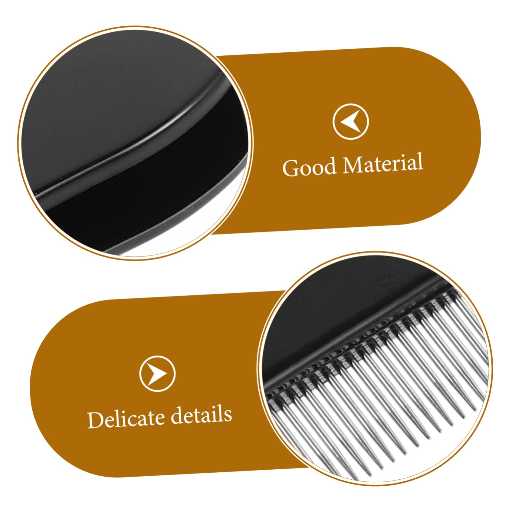 SOESFOUFU 3pcs Eyelash Makeup Tool Set Metal Eyelash Comb Brow Trimmer Lash Separator Women