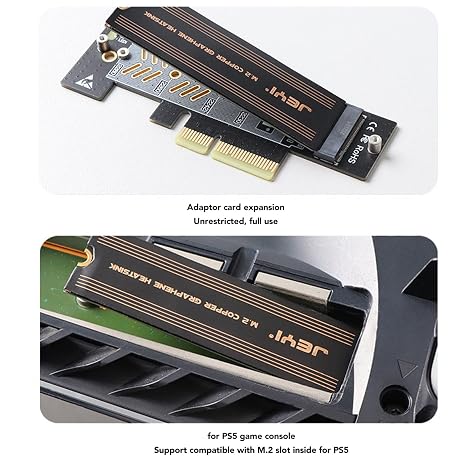 M.2 SSD Graphene Heatsink, High Performance Fast Cooling SSD Heatsink with Thermal Conductive Adhesive, 0.15 x 74 x 22mm Graphene Solid State Disk Cooler for M.2 SSD Laptop Memory