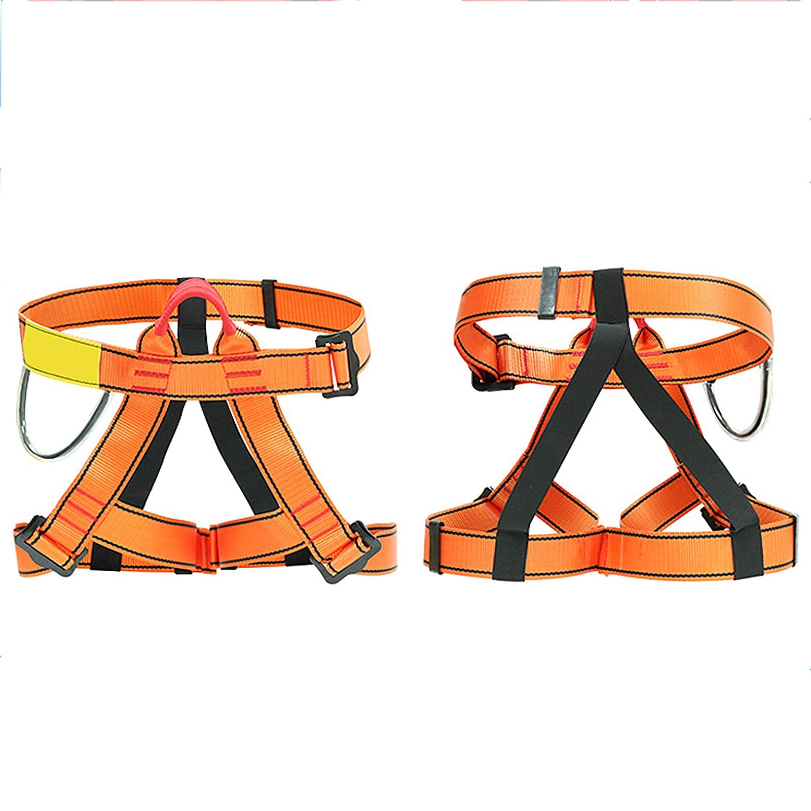 SwaYve Arnés de Escalada, Arnés de Rappel de Medio Cuerpo Arnés de Cintura Equipo de Seguridad Montañismo Escalada en Roca Cinturón Seguro para el Trabajo, Kits de Arnés de Seguridad/C