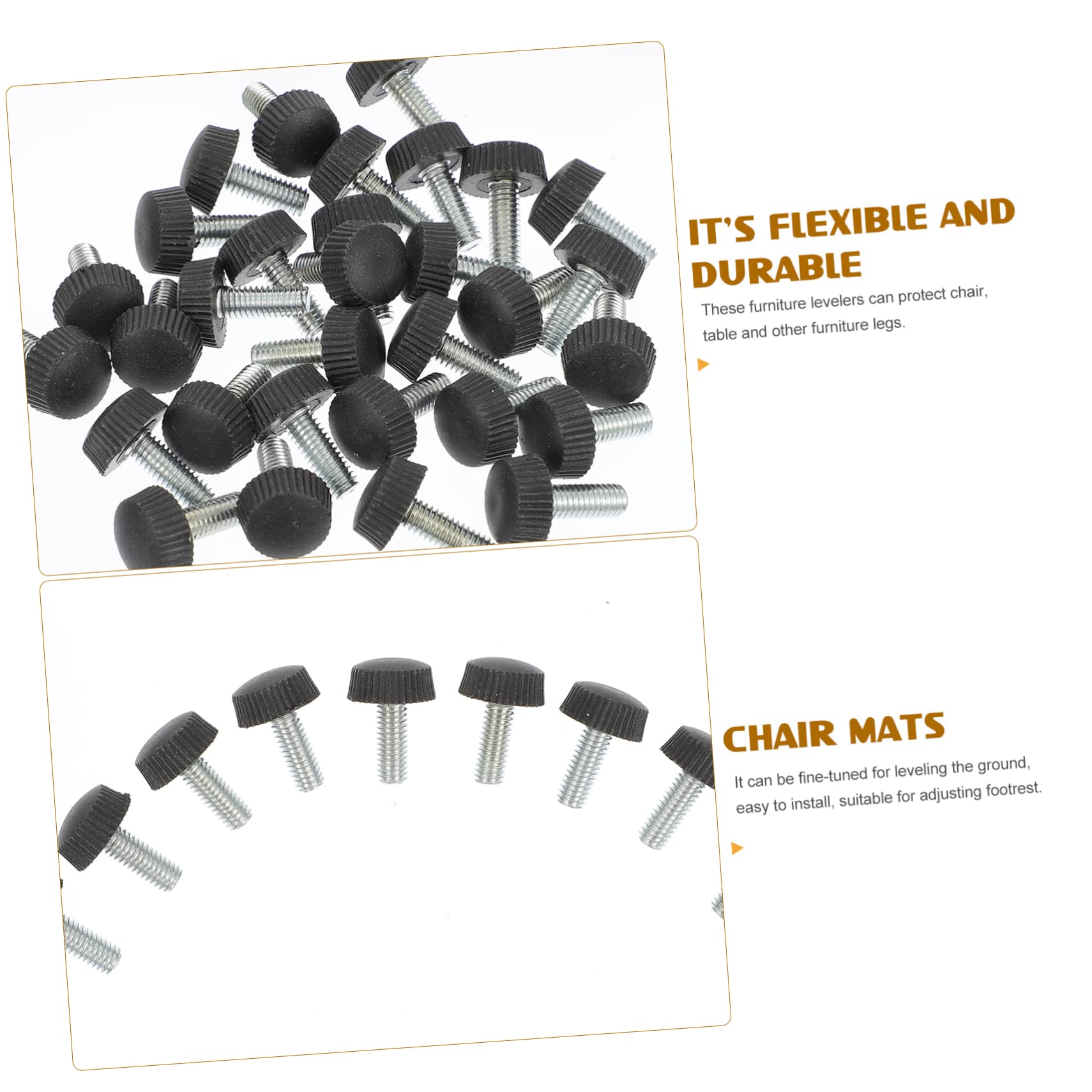 DOITOOL Furniture Movers Adjustable Legs 30pcs Leveling Feet for Sofa Table and Chairs from Scratches