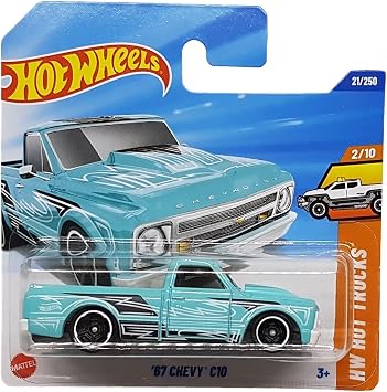 Hot Wheels - 67 Chevy C10 - HW Hot Trucks 2/10 - HYW74 - Short Cards - GM - Turquoise - Mattel 2025 - 164