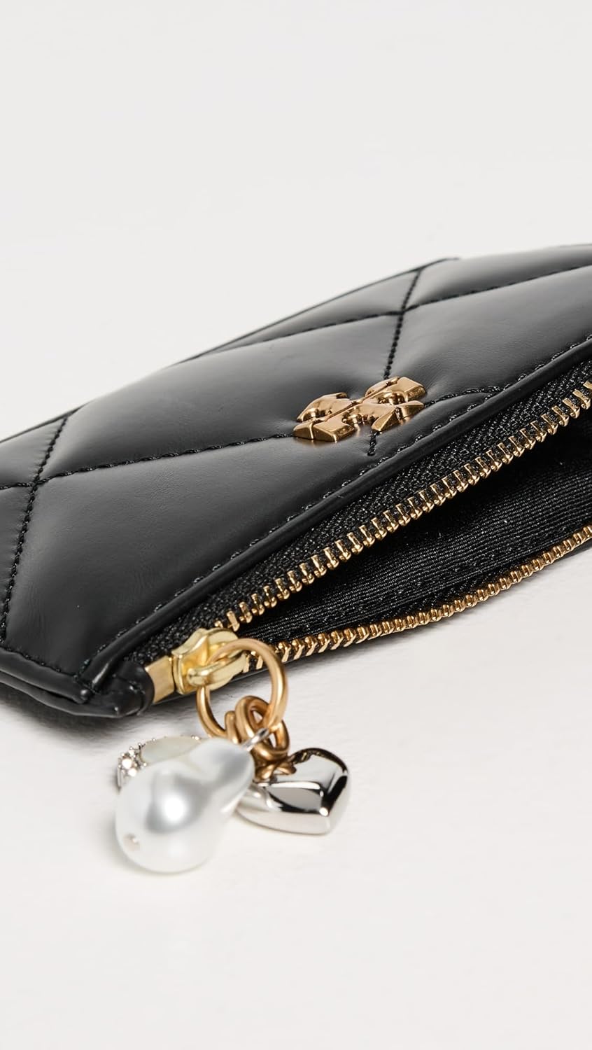 Tory Burch Women's Kira Diamond Quilt Charm Zip Card Case - Image 5