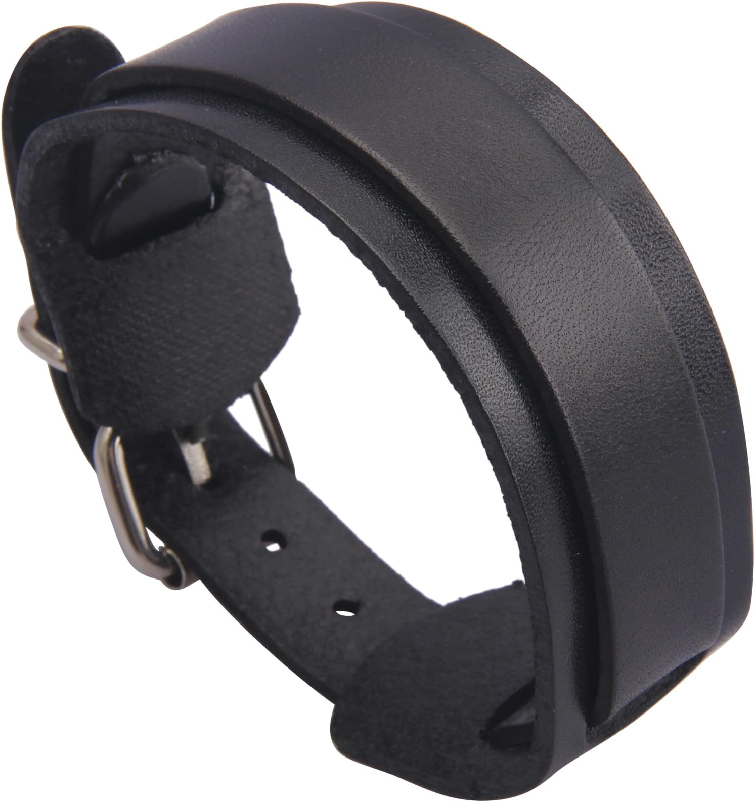 GelConnie Leather Cuff Bracelet Punk Braided Bracelets Rock Leather Wristbands Faux Mens Leather Bracelet Gothic Viking Bangle Adjustable Wrap Bracelet for Women,Men