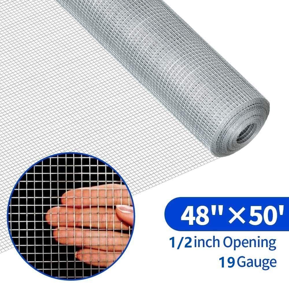 Buy Amagabeli Hardware Cloth 48x50 1/2in Galvanized After Welding 19