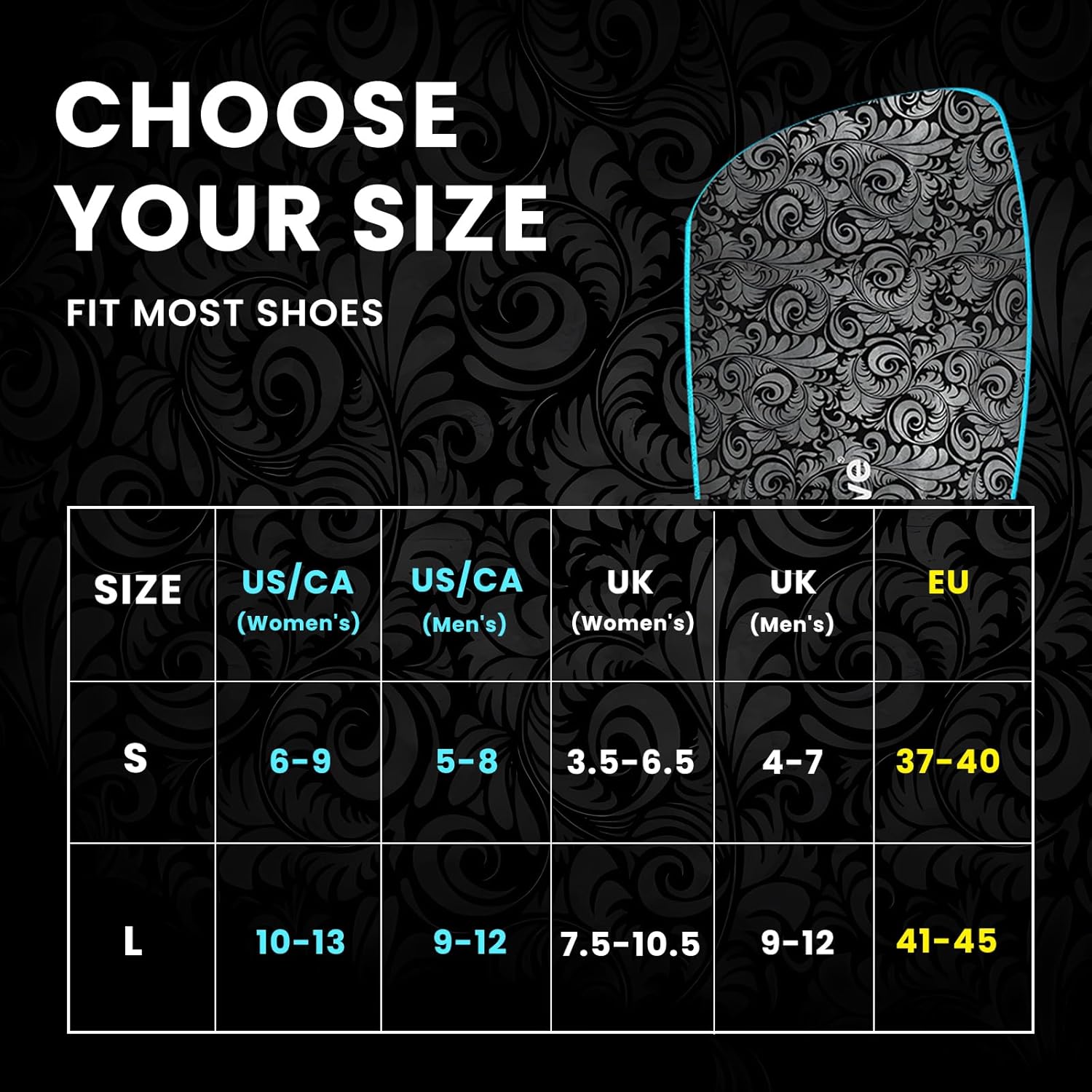 Plantar Fasciitis Inserts for Heel Pain - Welnove Heel Cups for Heel Pain Relief - Orthotic Shoe Inserts for Achilles Tendonitis - Men's 5-8, Women's 6-9 - Image 6