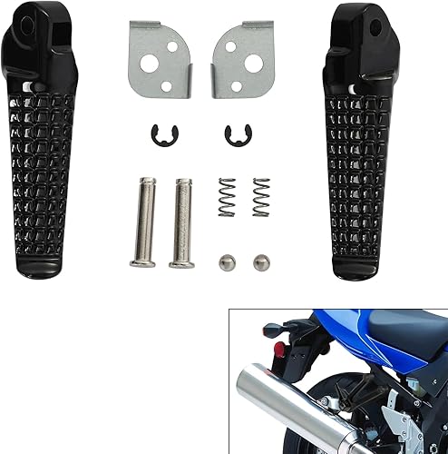 Miniatura 2 de TCMT Reposapiés trasero negro para Suzuki GSX-R 600 750 96-05 GSXR 1000 01-04 03