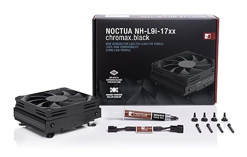 Miniatura 4 de Noctua NH-L9i-17xx chromax.Black, enfriador de CPU de bajo perfil premium para Intel LGA1700 y LGA1851 (negro)