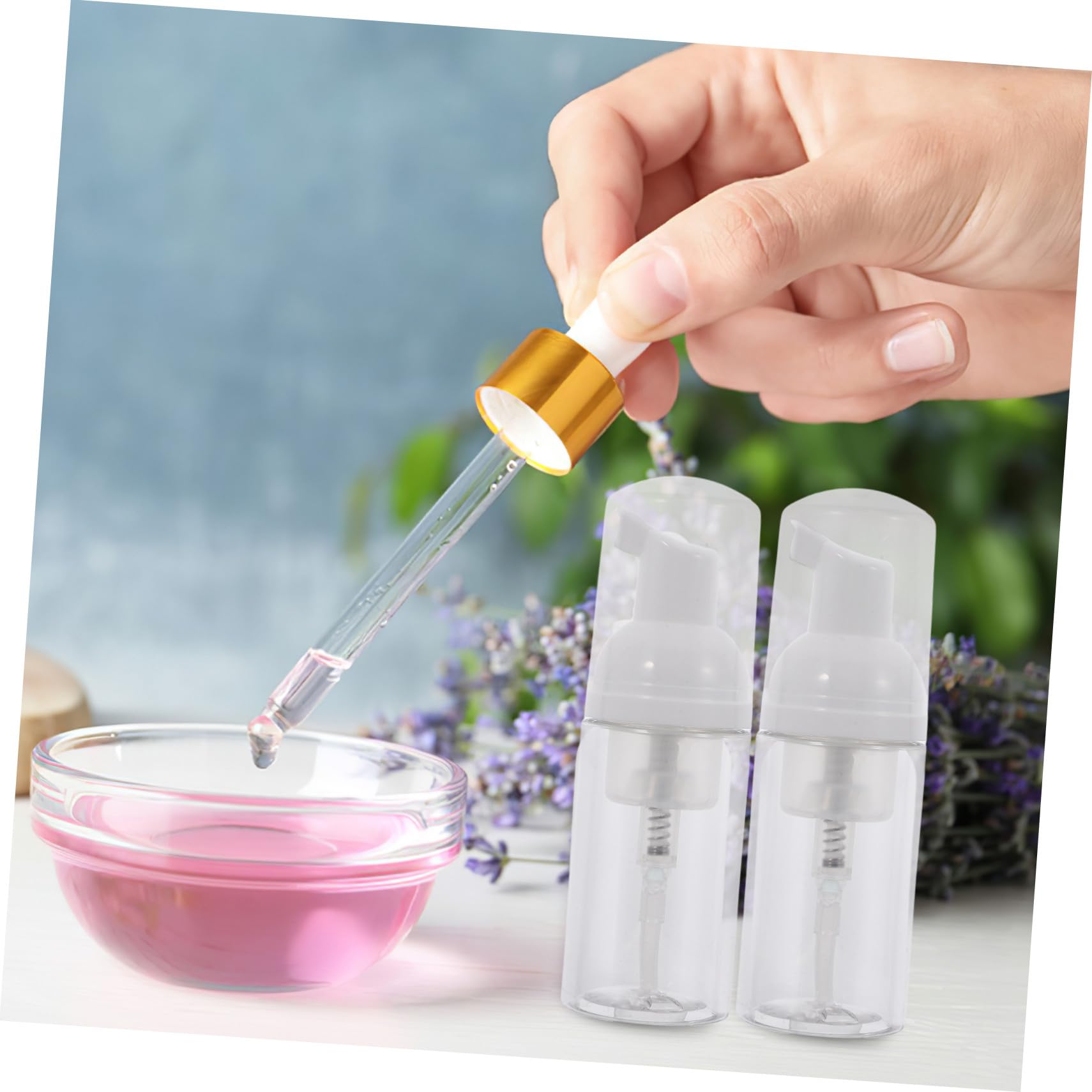 20pezzi Bottiglia Schiuma per Cosmetici in Plastica, Flacone | Uso Viaggio e Quotidiano, Resistente alla Pressione, Aspetto Raffinato e Design Sottile, per Skincare e Cosmetici