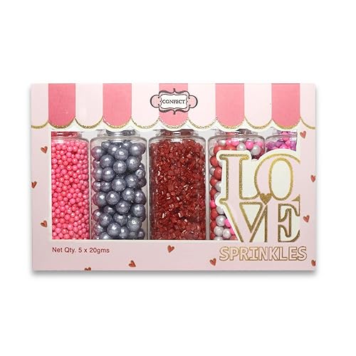 Miniatura 7 de Confect Gránulos comestibles para decoración de pasteles y cupcakes, paquete surtido de 5 bolas de discoteca plateadas de casino, grageas de perlas