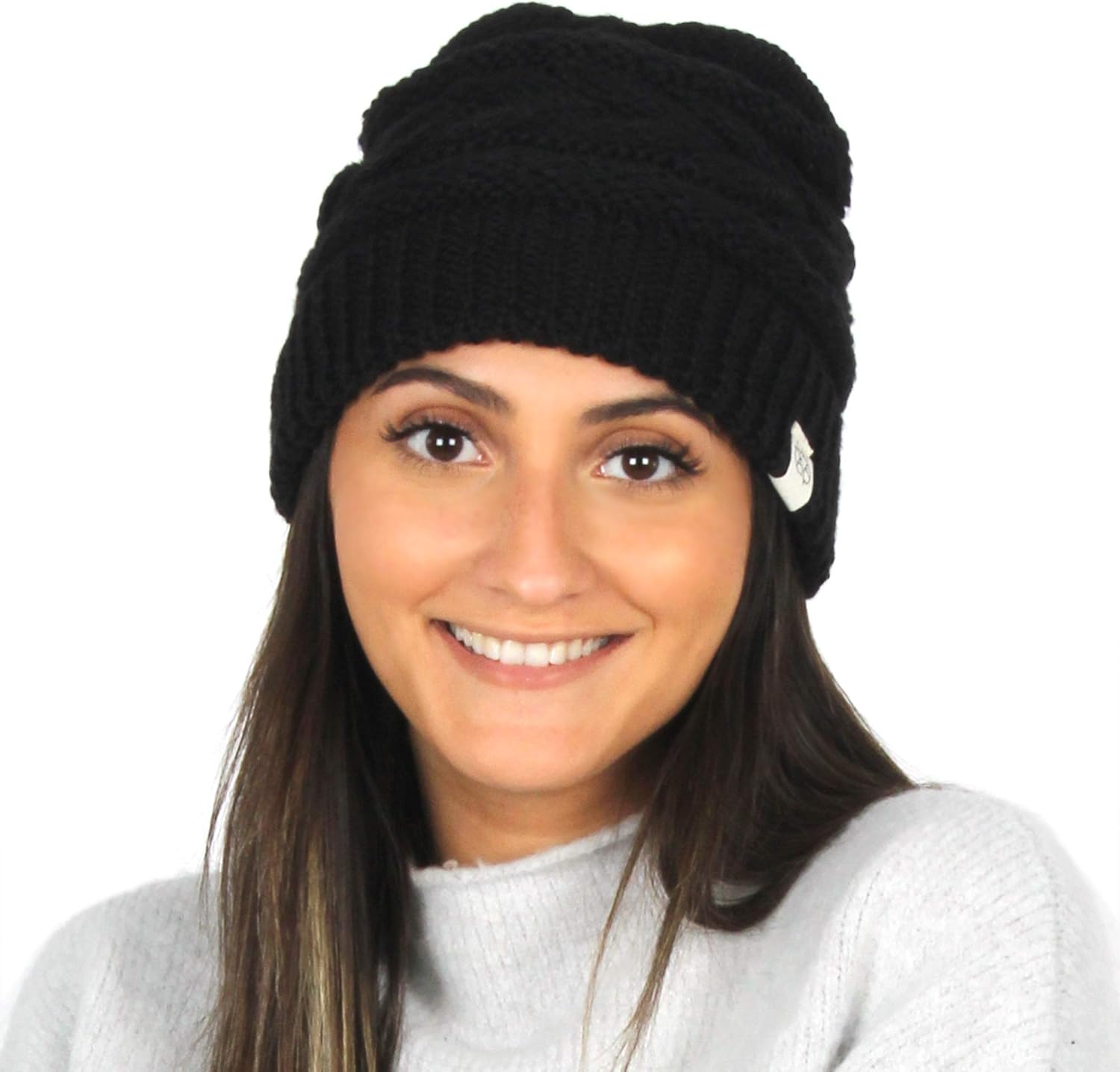 David & Young Sustainable Recycled Fashion Beanie - Unisex Cozy Fashion Hat Made from 100% Recycled Yarn - Image 3