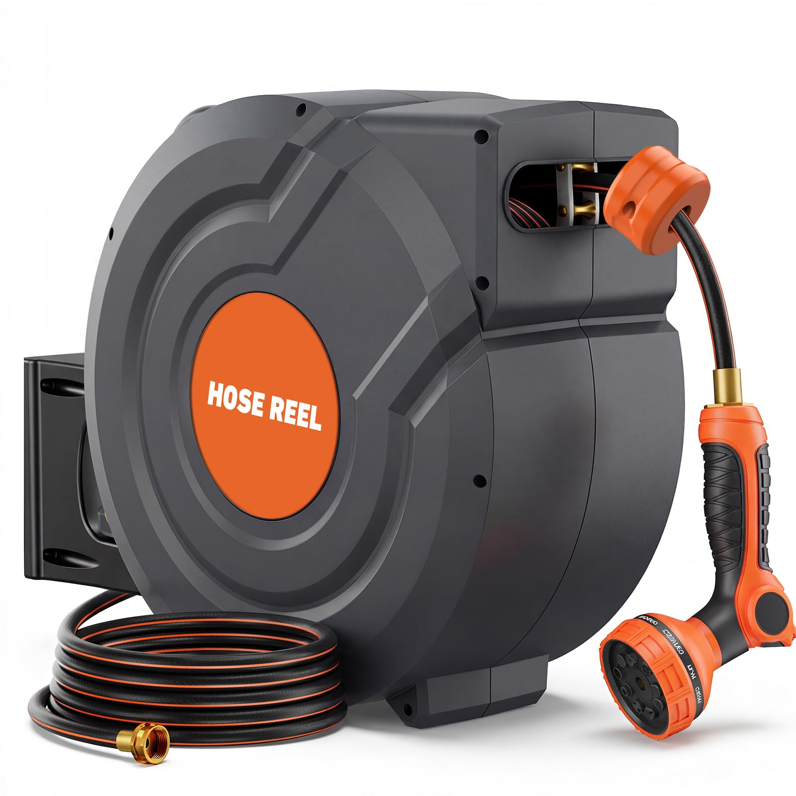 View 1 of **PARTS ONLY** NEO-TEC Retractable Garden Hose Reel 100ft