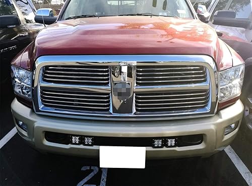 Miniatura 5 de iJDMTOY Kit de lámpara antiniebla de luz LED dual compatible con Dodge RAM 2500 3500 2010-18, incluye (4) cubos LED de alta potencia de 20 W,