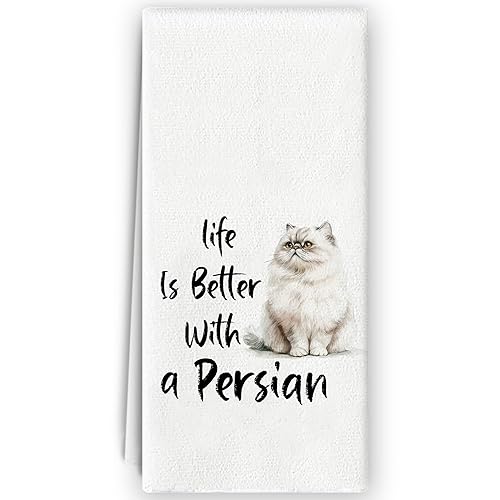 Persian Cat Kitchen Towels - Persian Lovers Cat Gifts, Life