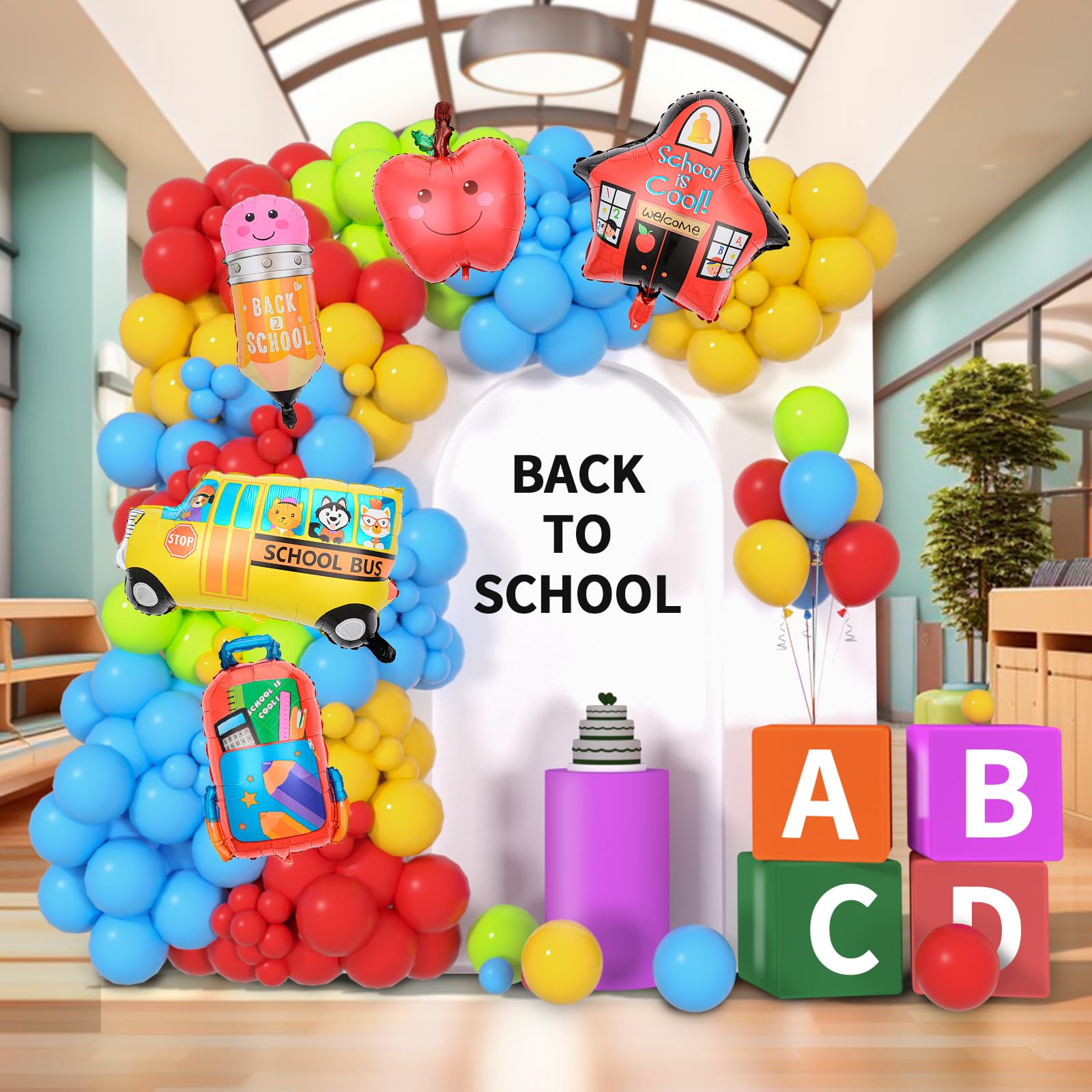 Back To School Balloon Arch Kit - 159 Piece Party Decorations