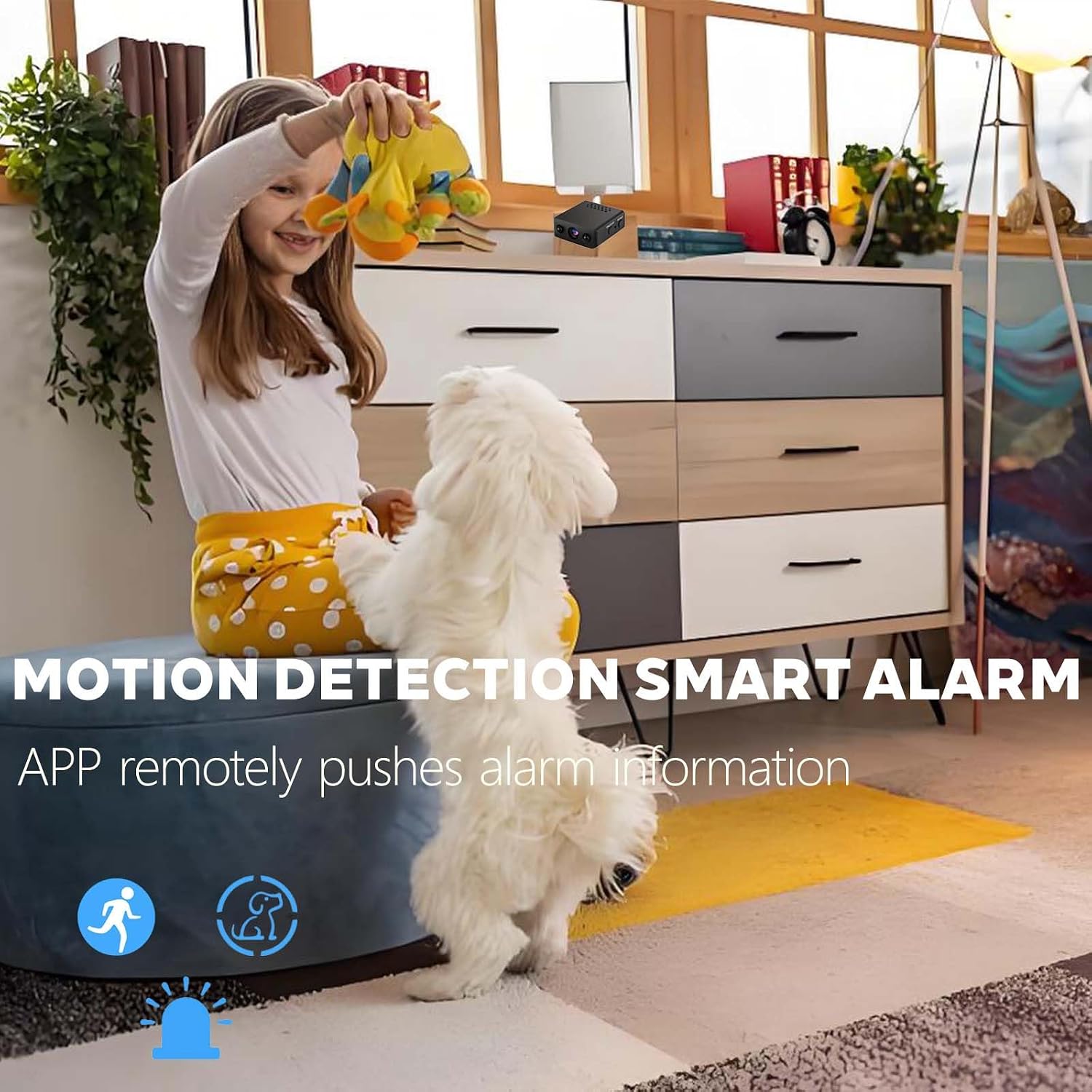 Mini Small Camera, Cameras for Home Indoor Use, Camera with Night Vision and Motion Detection Baby Monitor Small Mini Wireless Indoor