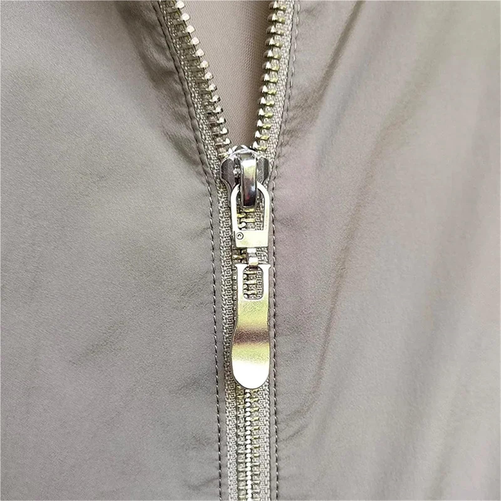 Tiradores de cremallera, 100 piezas de repuesto de deslizadores de cremallera de metal, tirador de cremallera desmontable para equipaje, chaqueta, bolsa, mochila (dorado)