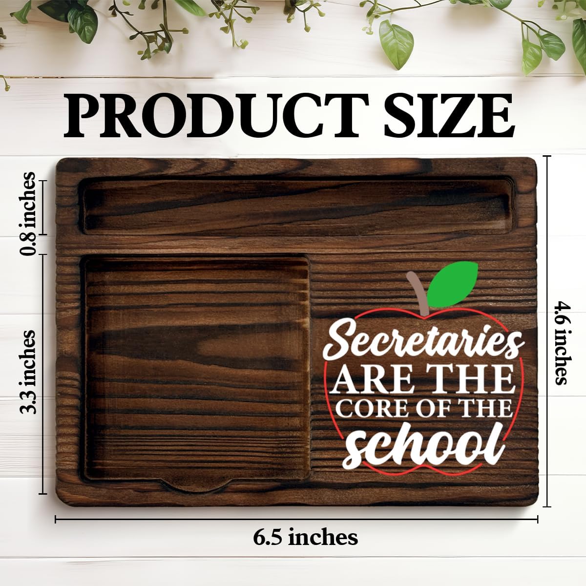 School Secretary Appreciation Gifts, Thank You Gift for Secretary School Receptionist Assistant Sticky Note Holder for Office Desk Decor