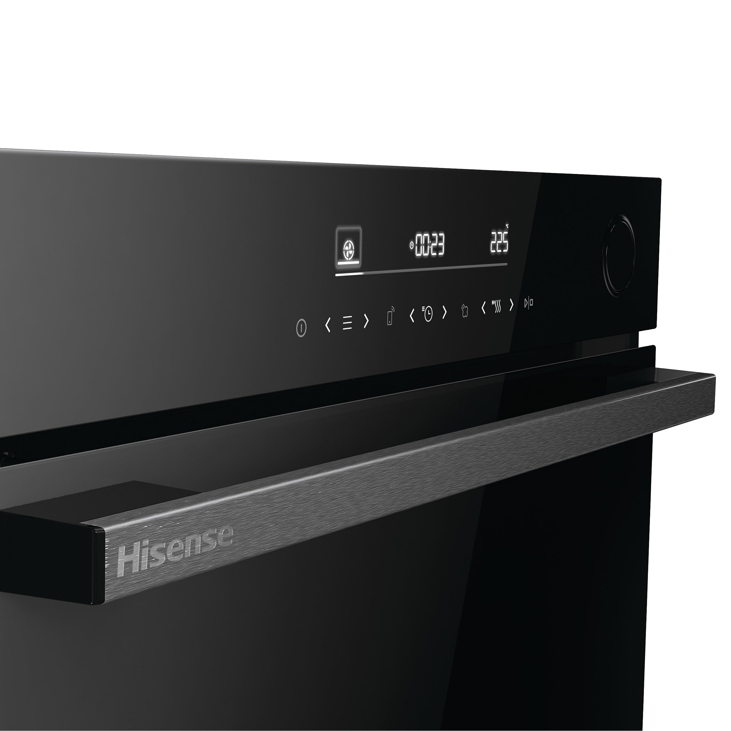 Hisense BSA66346ADBGWIFI- Horno, Even Bake 77L, Cocción Vapor, Limpieza a Vapor, Cocción Simultánea x5, Modo Air Fry, Esmalte Fácil Limpieza, Modo Grill, Eficiencia Energética A+