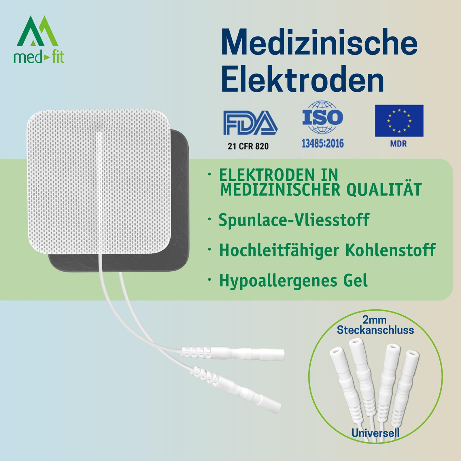 Med-Fit 3 TENS Gerät Schmerztherapie & EMS Muskelstimulator 2 Kanal - Medizinprodukt Klasse IIa Reizstromgerät für Rückenschmerzen, Ischias, Arthrose, Nacken, Schulter & Muskelaufbau