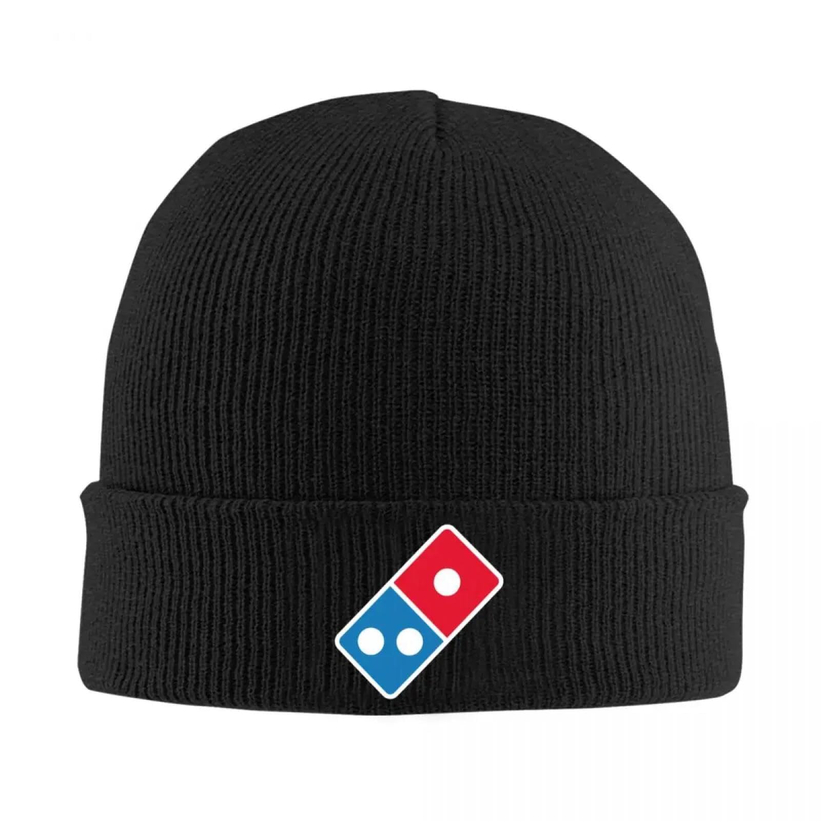 Dvrscvhen Unisex Multicolor New Dominos Pizza Knitted Hats Bonnets Skullies Beanies Warm Ski Cap Beanie Hat