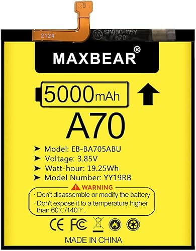 Miniatura 6 de MAXBEAR Galaxy A70 Batería (actualizada) 5000mAh 3.85V Li-Polymer Batería de repuesto EB-BA705ABU para Samsung Galaxy A70 A705 SM-A705F con kit de
