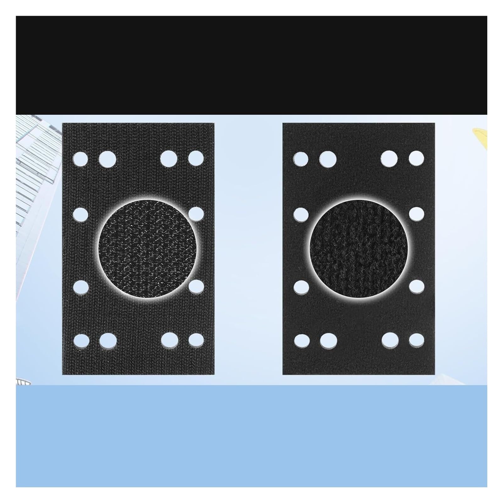 discos de lija para pulidora 2 uds/4 Uds almohadillas de lijado espuma negra almohadilla respaldo lijadora interfaz Compatible con, 80x133mm para Molienda y Pulido(4Pack 80 x 133 mm)