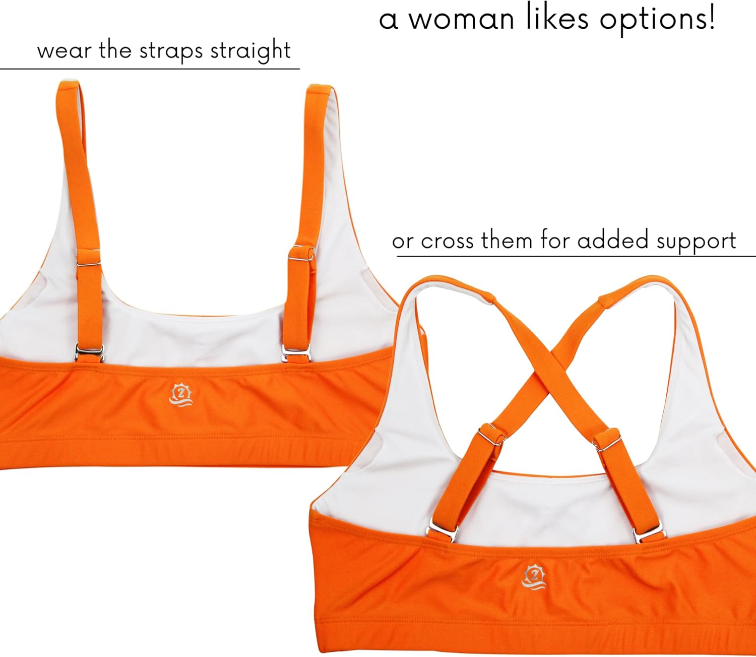 SwimZip Women's Scoop Neck Halter Top Bikini - UPF 50+ Sun Protection