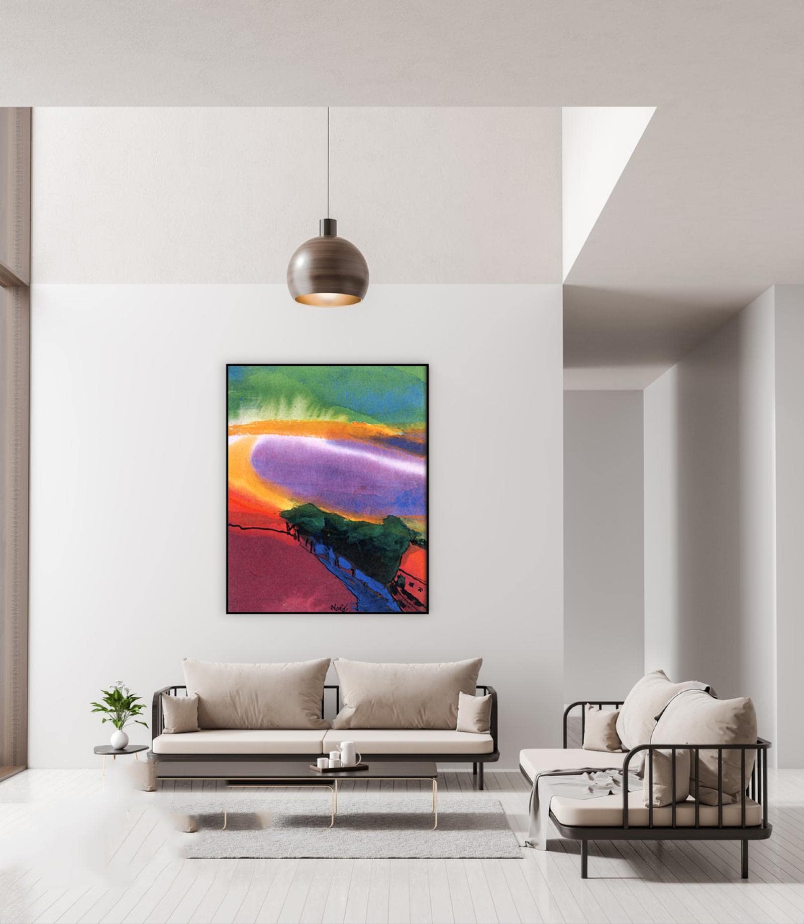 Amazon.co.jp: エミール・ノルデ。有名なキャンバス絵画の複製。