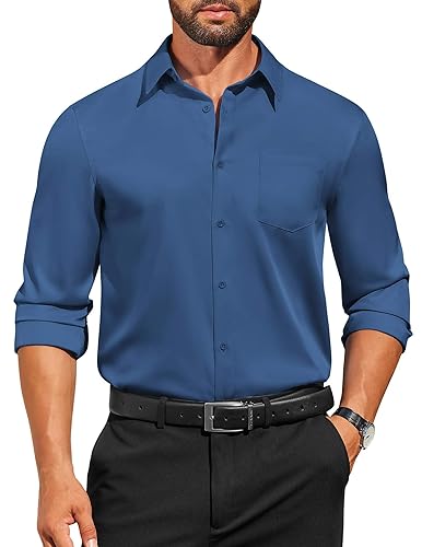 COOFANDY Mens Dress Shirts Long Sleeve Business Casual Button Down
