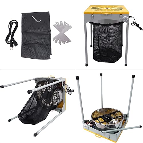 Miniatura 7 de HTTMT - Cortadora de brotes de hojas eléctrica de 3 velocidades de 18" hidropónico con 6 cuchillas adicionales PN ET-TOOL035-18-SR