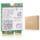 Intel AX201NGW Wi-Fi 6 Wireless Card M.2: CNVio2, Bluetooth 5.2, 2400Mbps 2.4 GHz 5 GHz Network Adapter for Laptop Support Windows 10/11 (64bit) Linux Chrome OS Only Available with Gen Intel 10+ CPU