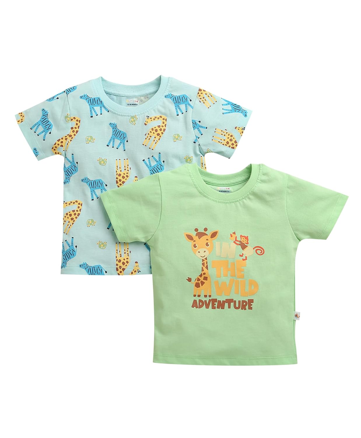 BUMZEE Boys Cotton Animal & Graphic Print Half Sleeve T-Shirt Pack of 2 - Review, Price and Buying Guide